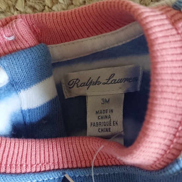 New With Tags RALPH LAUREN Baby Crewneck Sweatshirts 3M - Picture 8 of 15